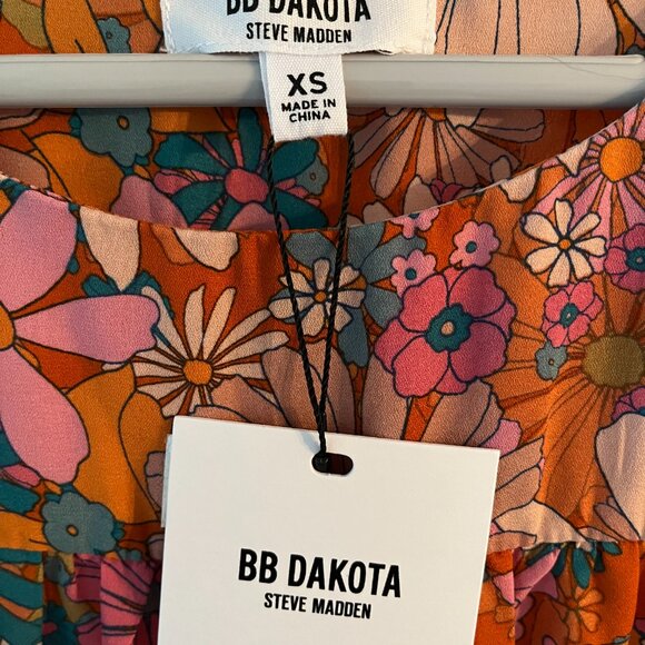BB Dakota Retro Floral Print Dress - Picture 3 of 4